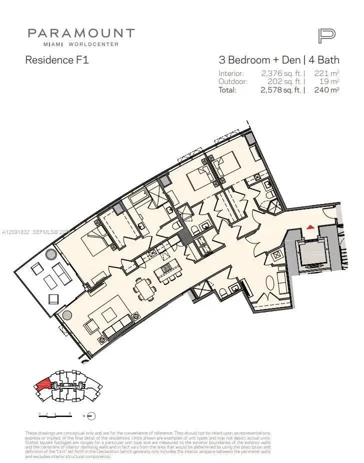 851 NE 1st Ave # 1701, Miami FL 33132 photo 2