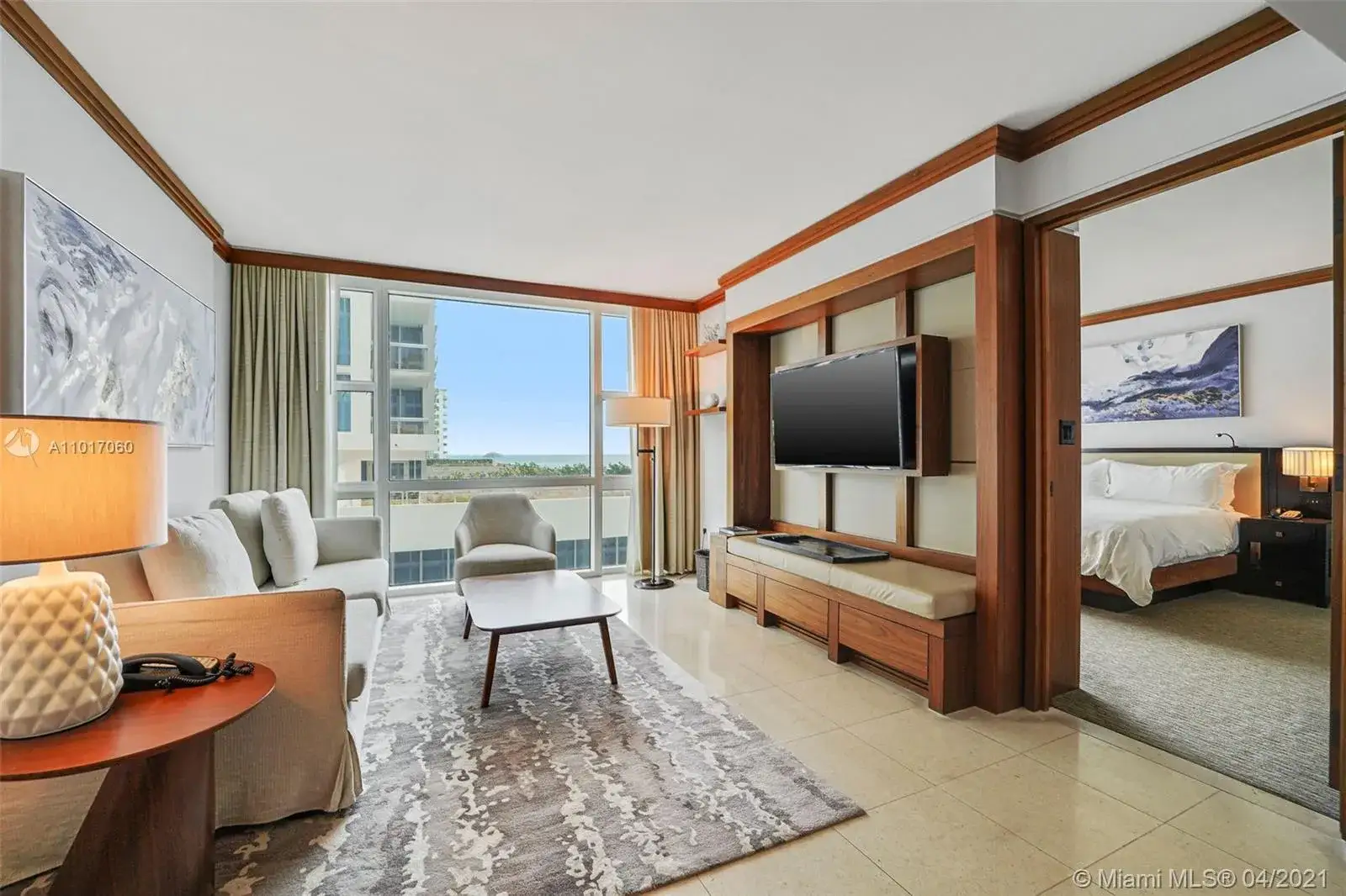 1 bedroom 1 bath Residential Lease for rent at 6801 Collins Ave # 611, Miami Beach FL 33141