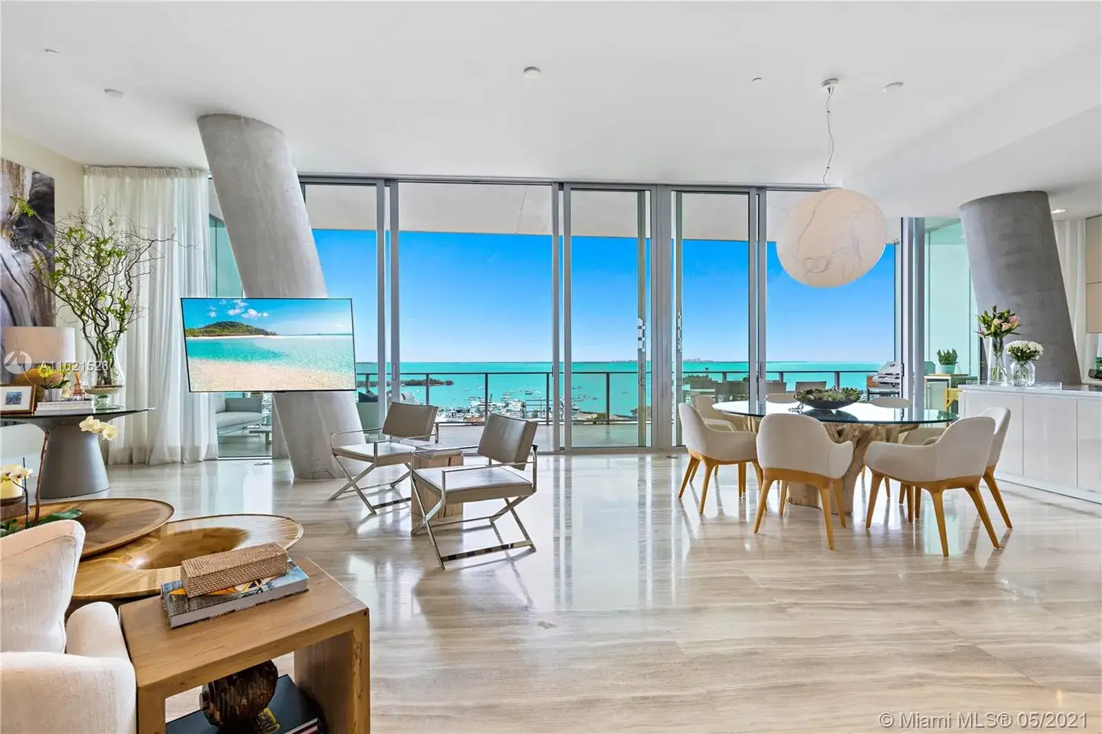 2 bedroom 3 bath Residential Lease for rent at 2675 S Bayshore Dr # 1103S, Miami FL 33133