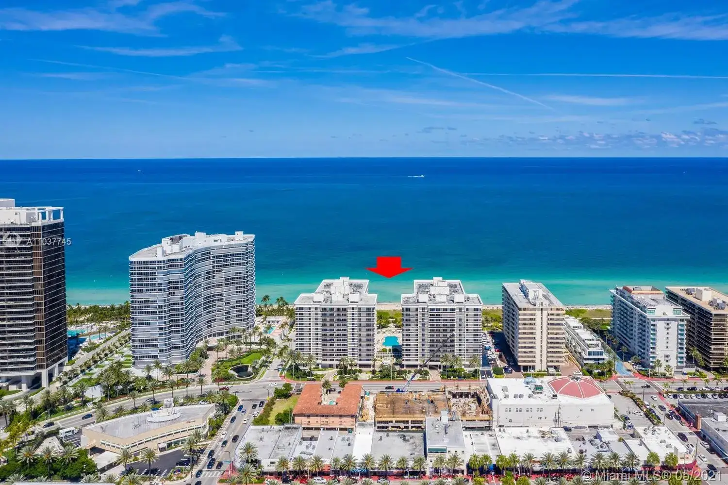 1 bedroom 2 bath Residential for sale at 9595 Collins Ave # F, Surfside FL 33154
