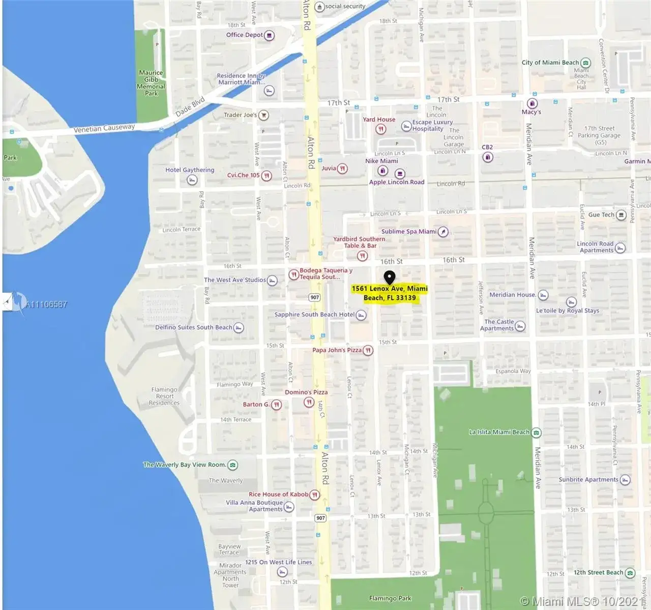 1 bath Residential Lease for rent at 1561 Lenox Ave # 9, Miami Beach FL 33139