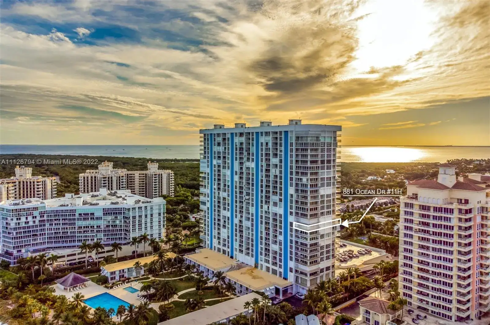 3 bedroom 3 bath Residential Lease for rent at 881 Ocean Dr # 11H, Key Biscayne FL 33149