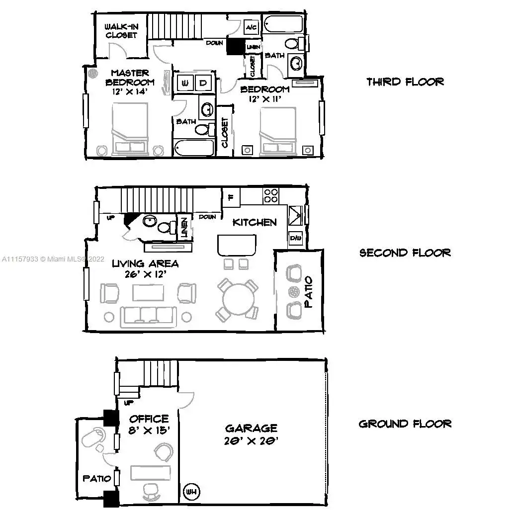 1 bedroom 1 bath Residential Lease for rent at 10170 SW 7th St # 107, Pembroke Pines FL 33025