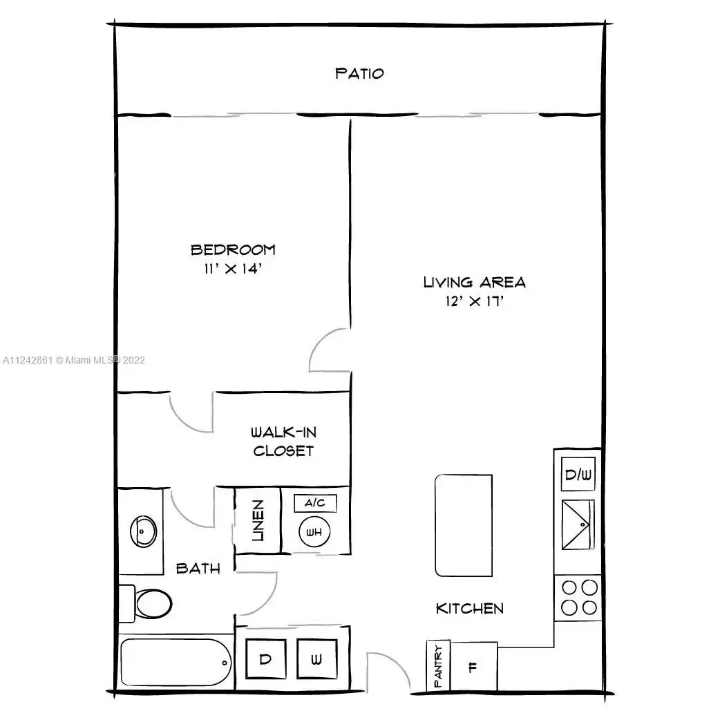 2 bedroom 2 bath Residential Lease for rent at 10170 SW 7th St # 206, Pembroke Pines FL 33025