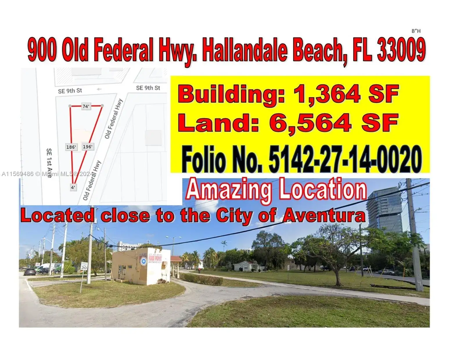 Commercial Sale for sale at 900 Old Federal Hwy, Hallandale Beach FL 33009