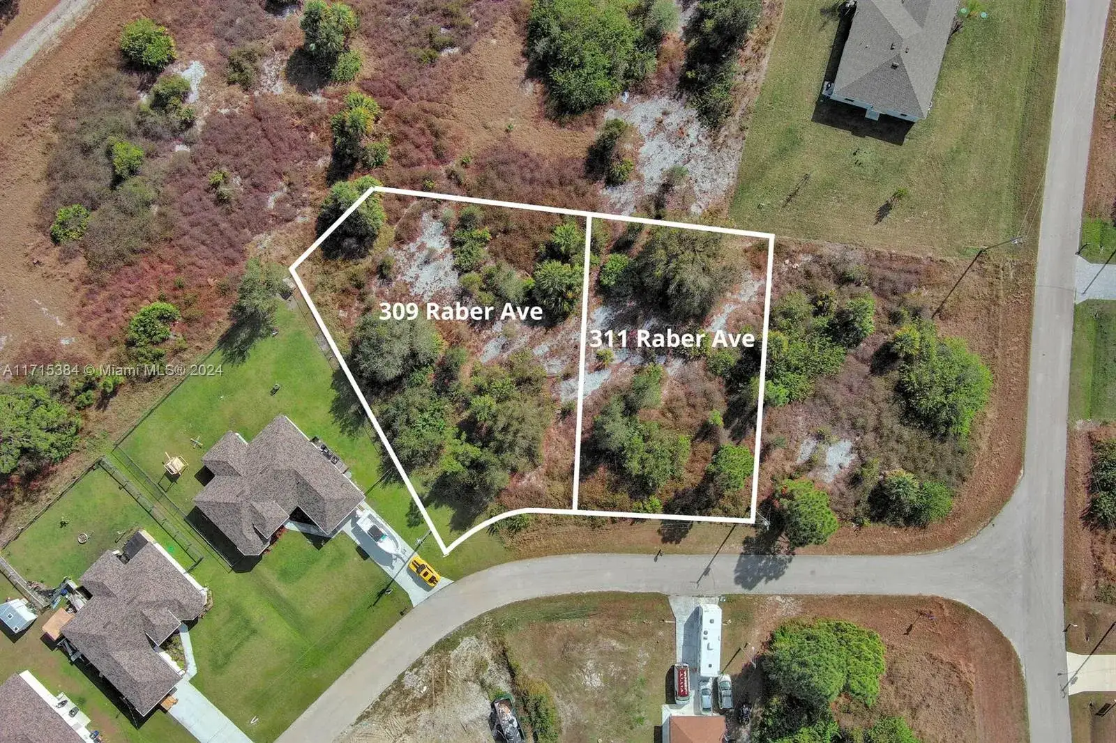 Land/Boat Docks for sale at 309 & 311 Raber Ave, Lehigh Acres FL 33974