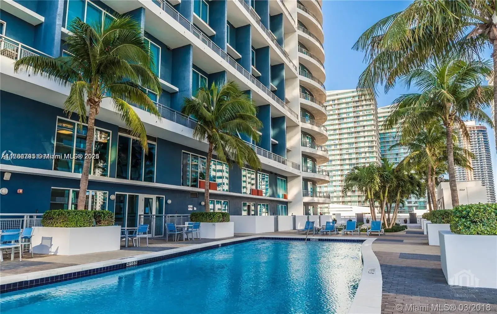 1 bedroom 1 bath Residential Lease for rent at 60 SW 13th St # 1116, Miami FL 33130
