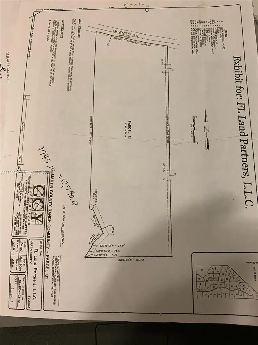 Land/Boat Docks for sale at 25952 SW Jockeys Run, Okeechobee FL 34974