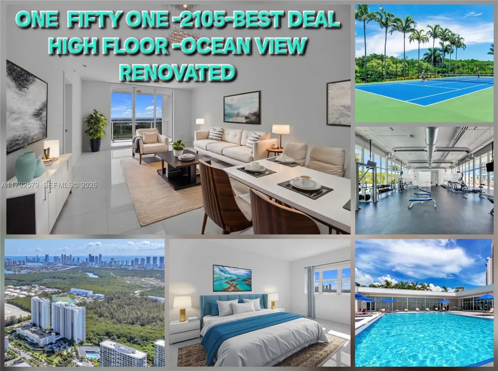 2 bedroom 2 bath Residential for sale at 14951 Royal Oaks Ln # 2105, North Miami FL 33181