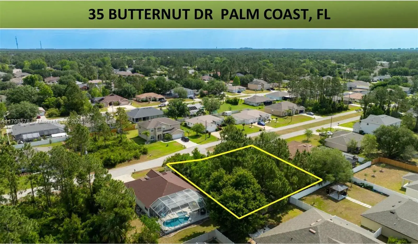 Land/Boat Docks for sale at 35 Butternut Dr., Palm Coast FL 32137