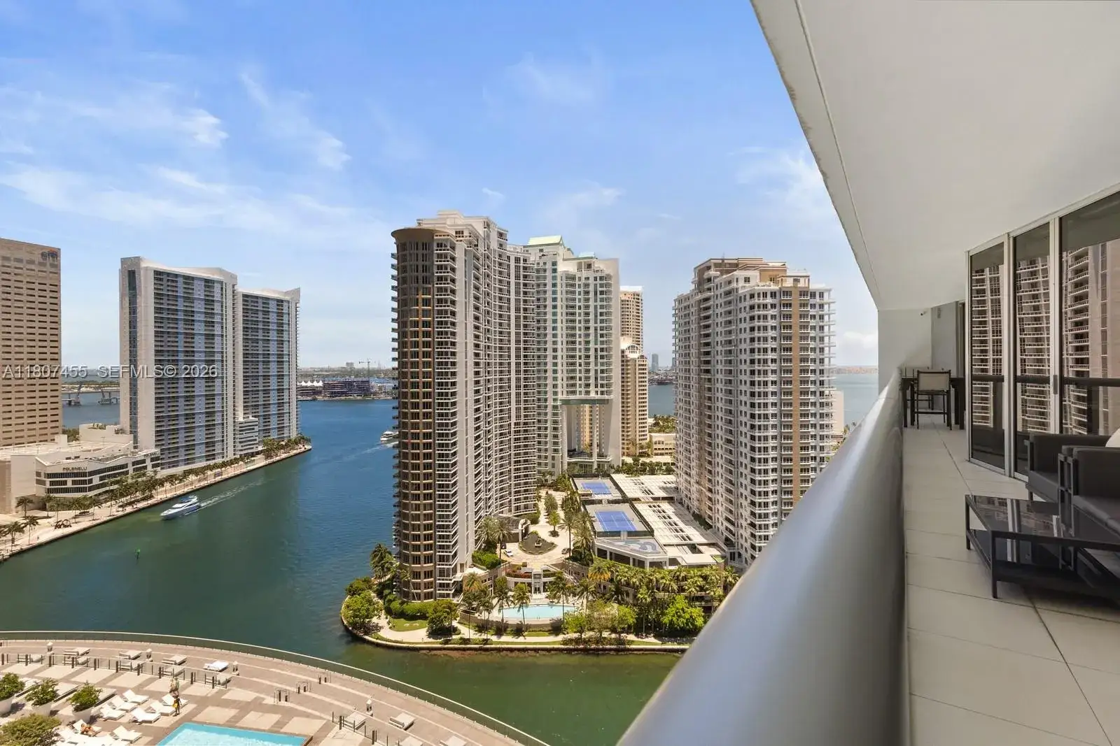2 bedroom 2 bath Residential for sale at 495 Brickell Ave # 2304, Miami FL 33131