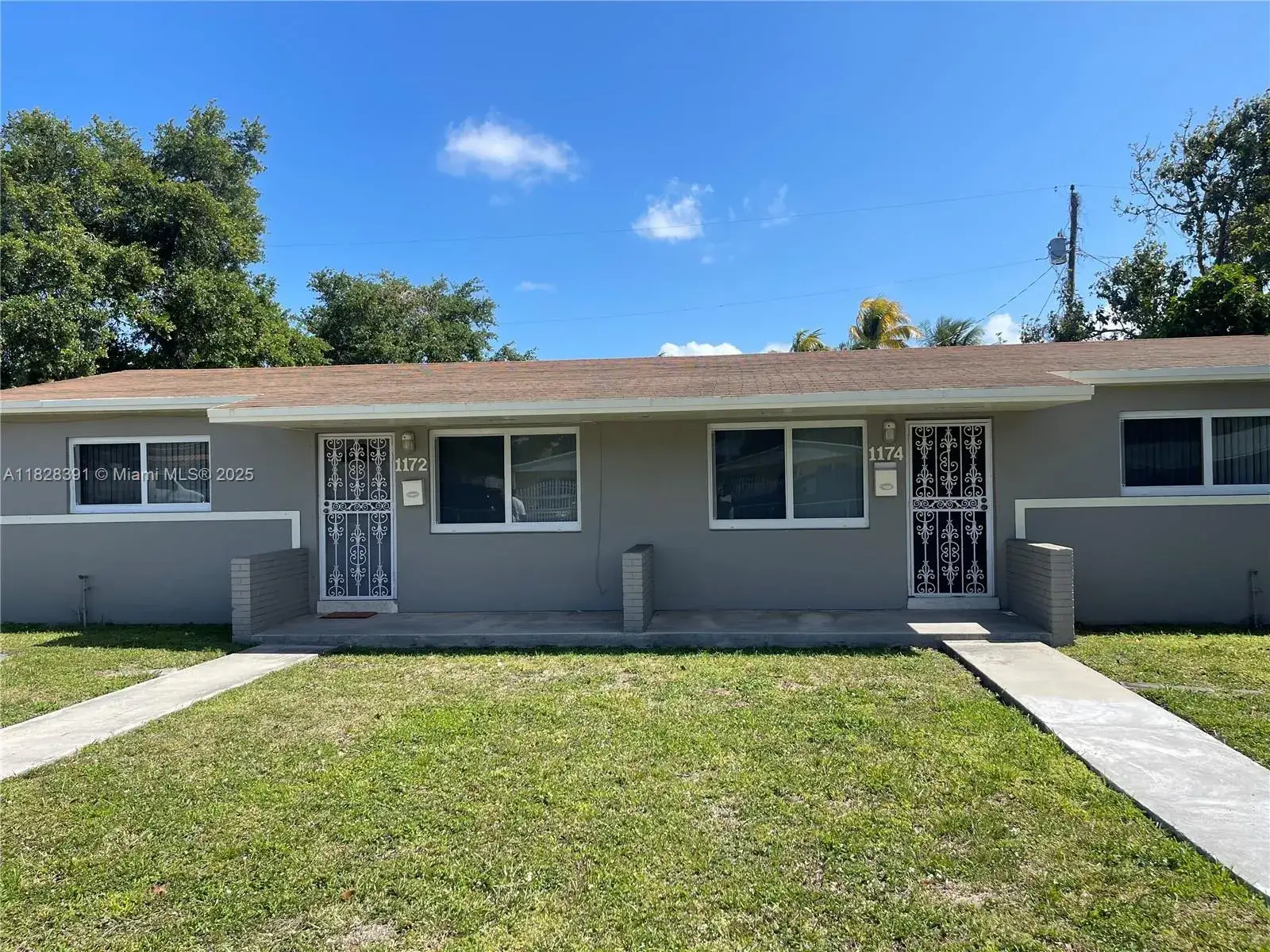 2 bedroom 1 bath Residential Lease for rent at 1172 NW 100th Ter # 1, Miami FL 33150