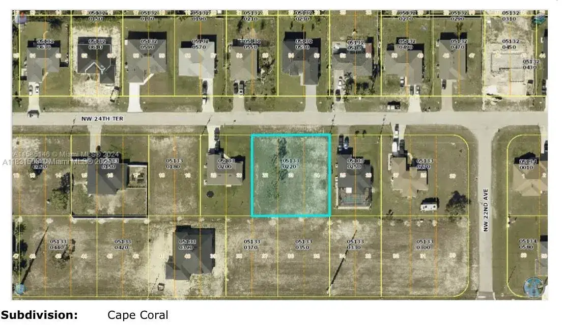 Land/Boat Docks for sale at 2214 NW 24 TERR, Cape Coral FL 33993