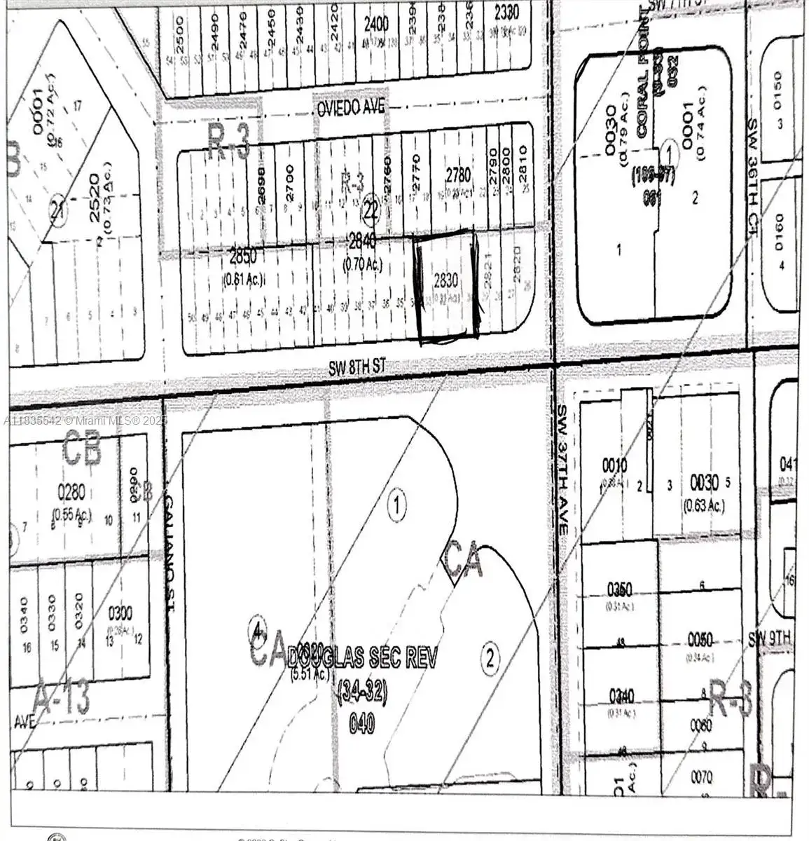 Commercial Sale for sale at 3717 SW 8th St, Coral Gables FL 33134