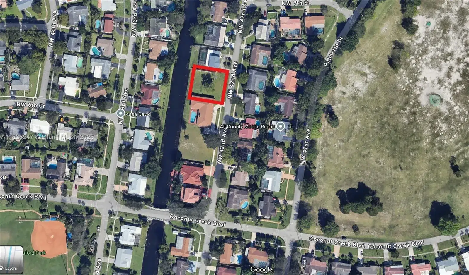 Land/Boat Docks for sale at 641 NW 42nd Ave, Coconut Creek FL 33066