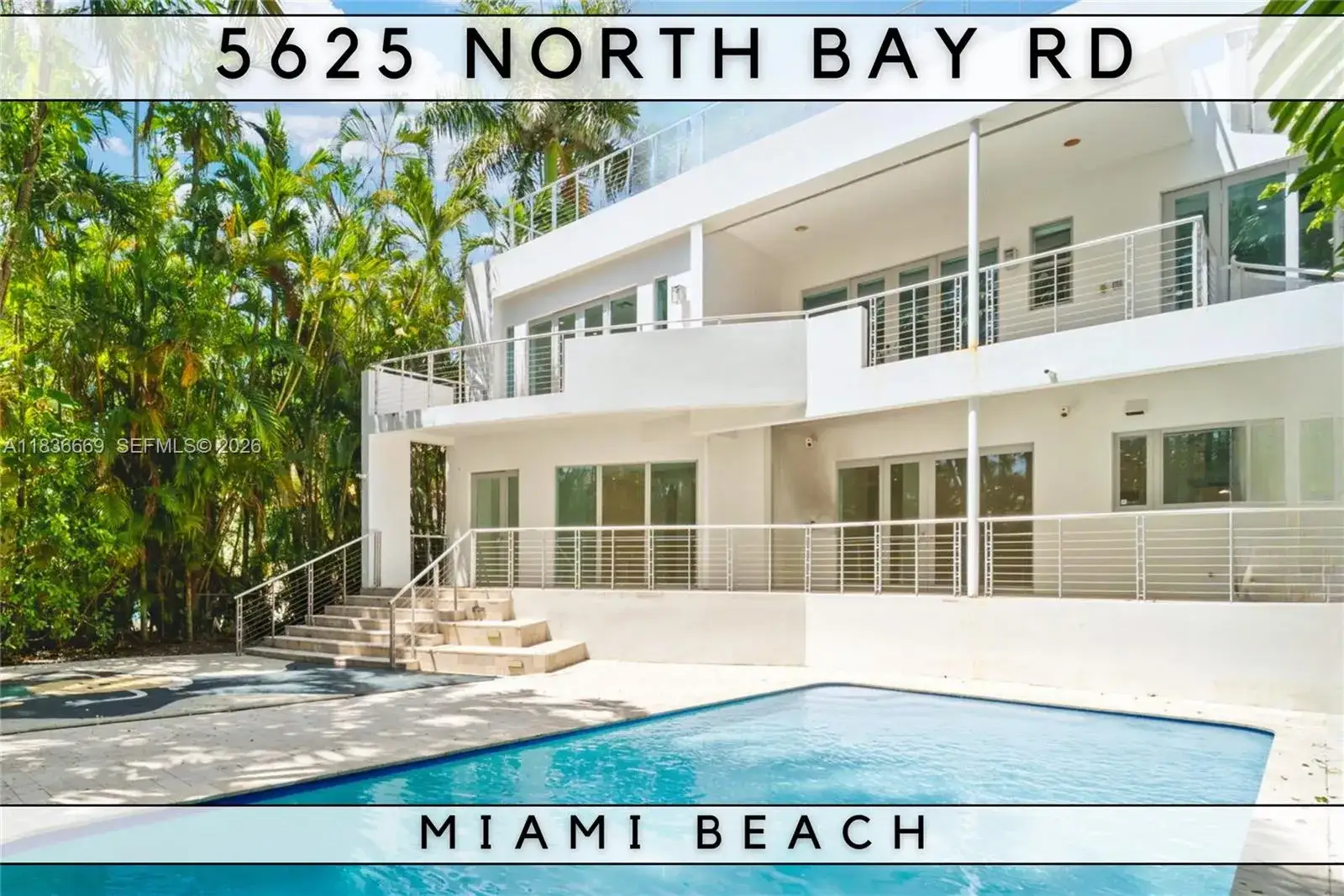 4 bedroom 4 bath Residential for sale at 5625 N Bay Rd, Miami Beach FL 33140