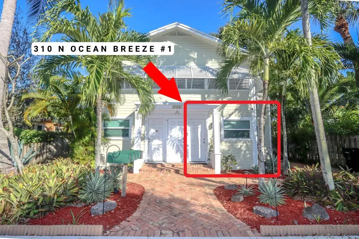 1 bedroom 1 bath Residential Lease for rent at 310 N Ocean Breeze # 1, Palm Beach FL 33460