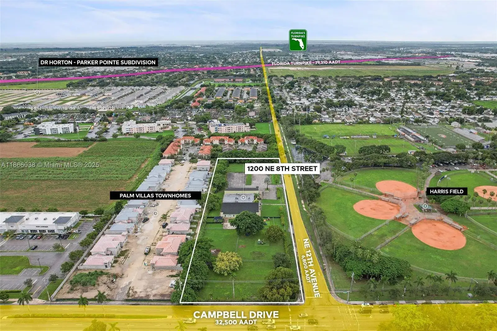 Commercial Land for sale at 1200 NE 8th St, Homestead FL 33033