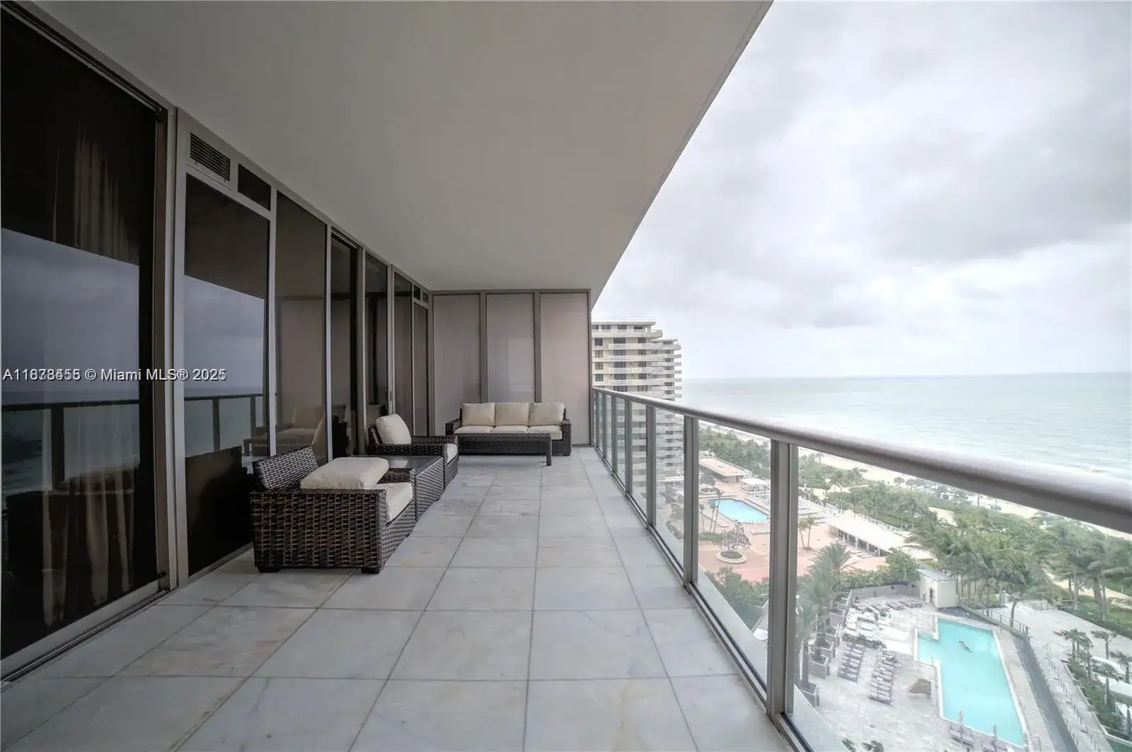 2 bedroom 2 bath Residential Lease for rent at 9705 Collins Ave # 1204N, Bal Harbour FL 33154