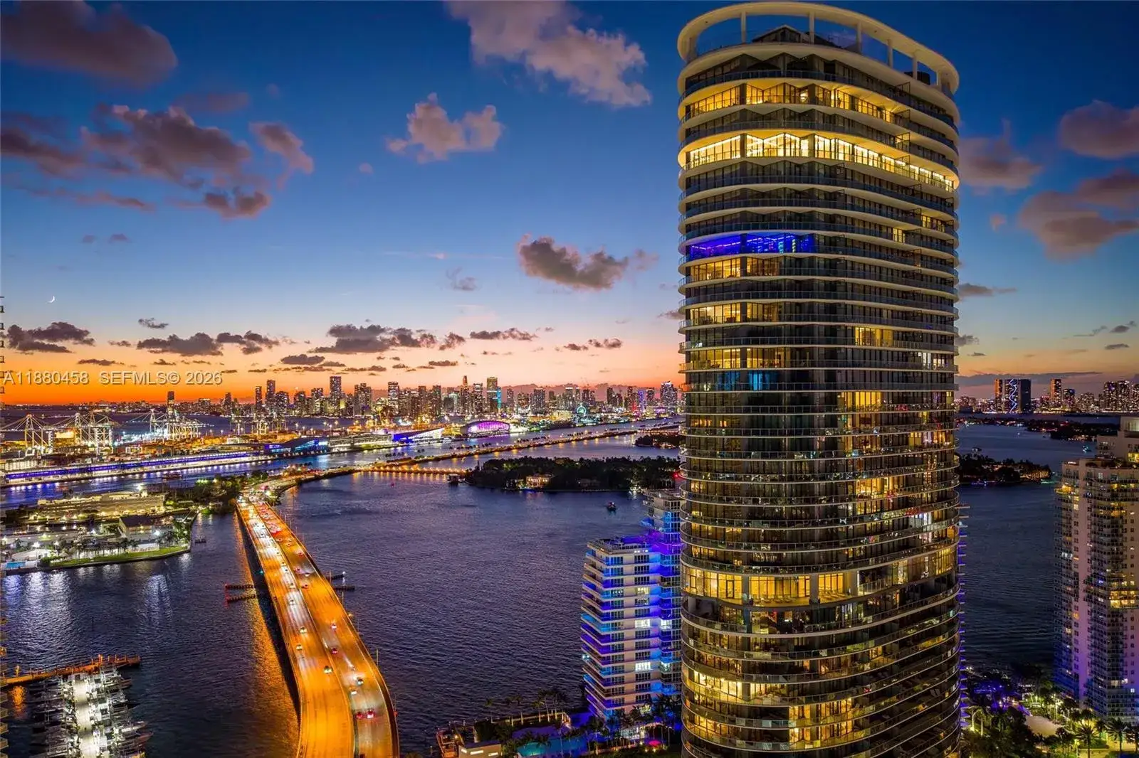 3 bedroom 3 bath Residential for sale at 500 Alton Rd # 2802, Miami Beach FL 33139