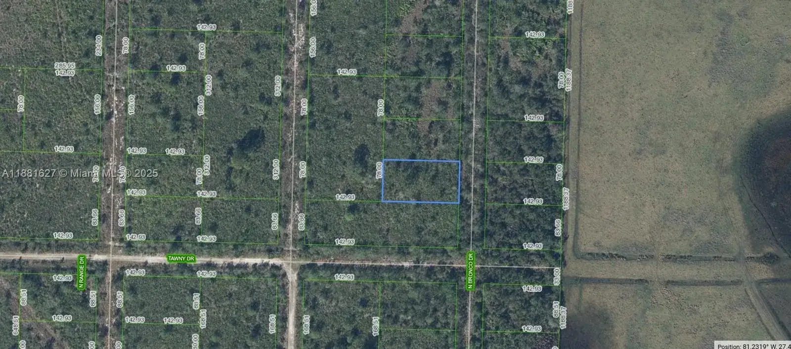 Land/Boat Docks for sale at 709 N Bronco Dr., Lorida FL 33857