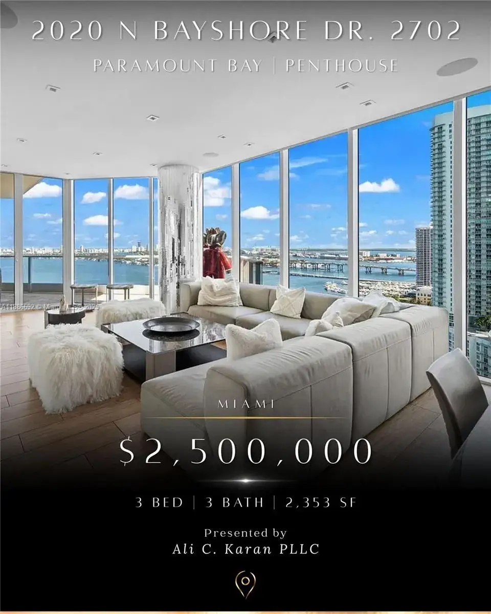 3 bedroom 3 bath Residential for sale at 2020 N Bayshore Dr # 2702, Miami FL 33137
