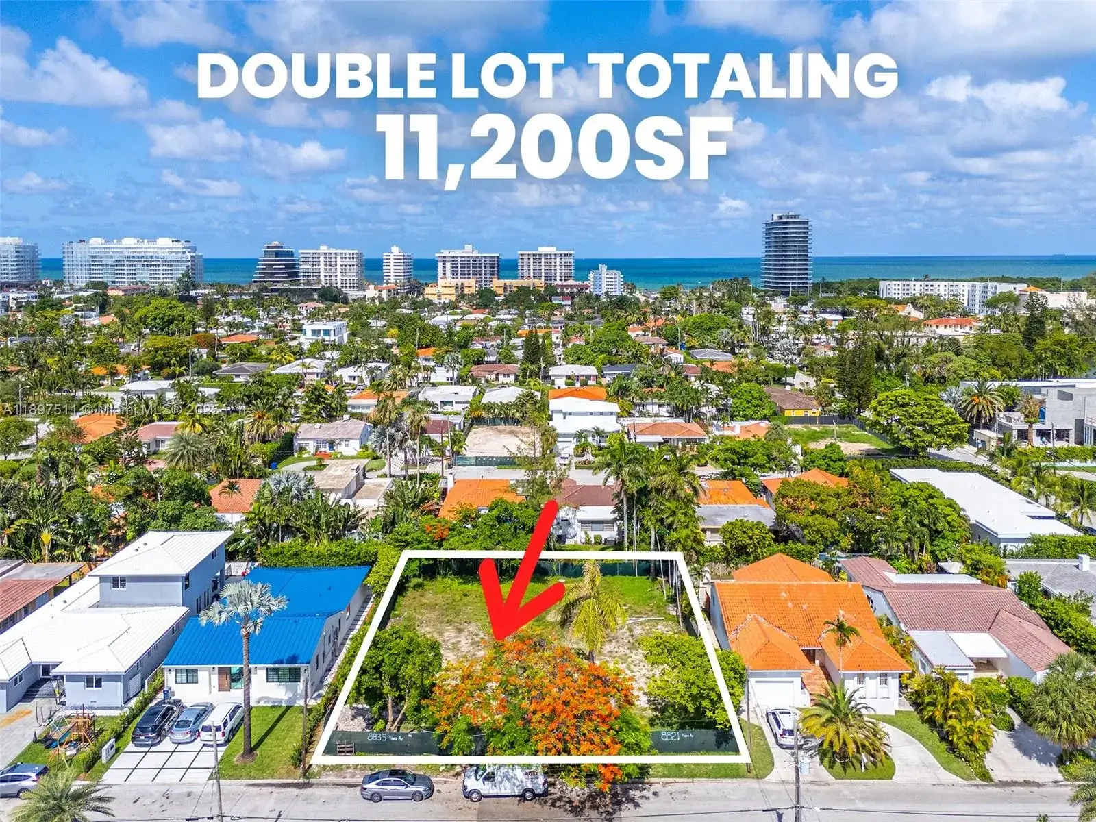 Land/Boat Docks for sale at 8821 and 8835 Froude Ave, Surfside FL 33154
