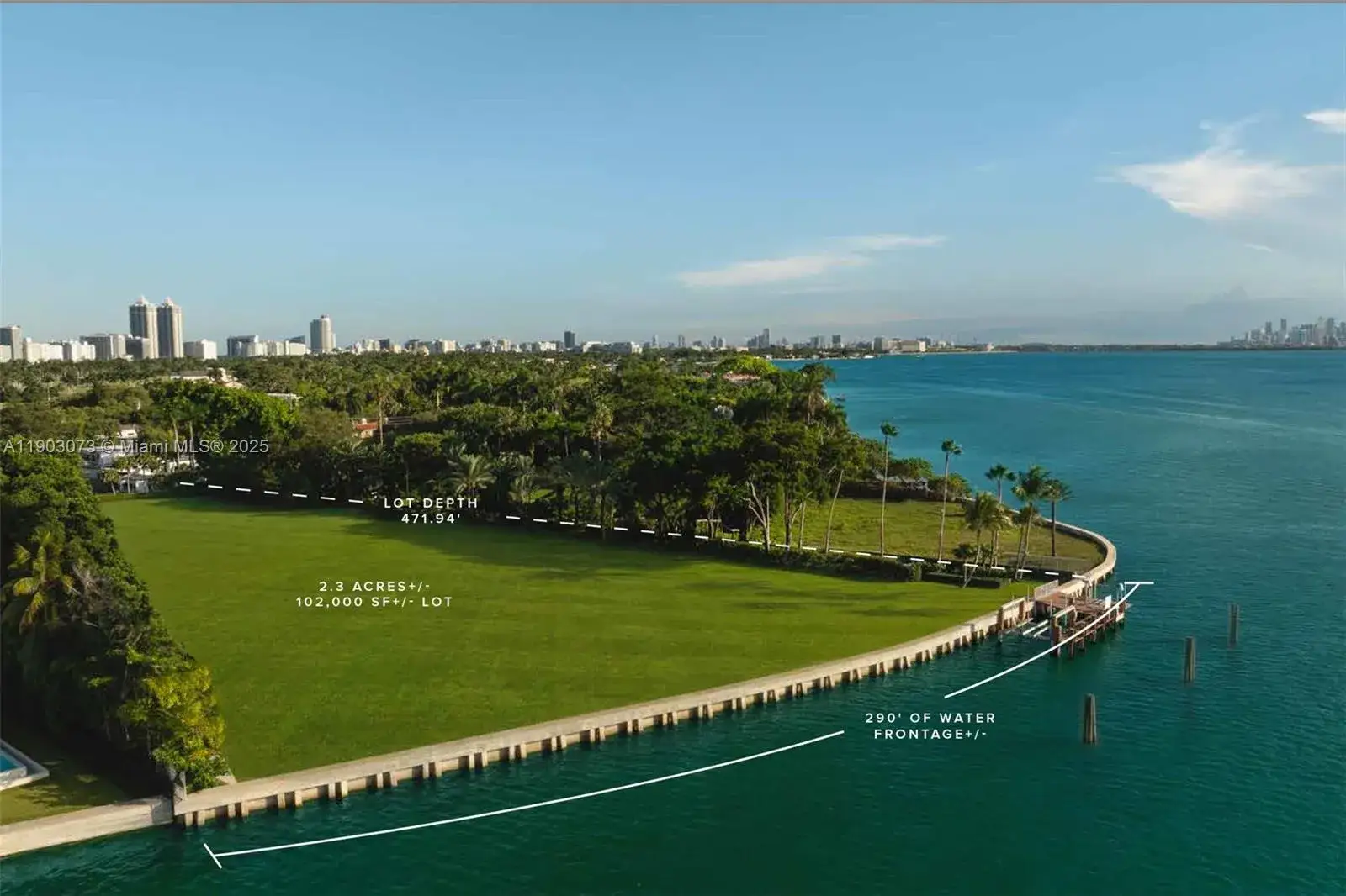 Land/Boat Docks for sale at 5940 N Bay Road, Miami Beach FL 33140