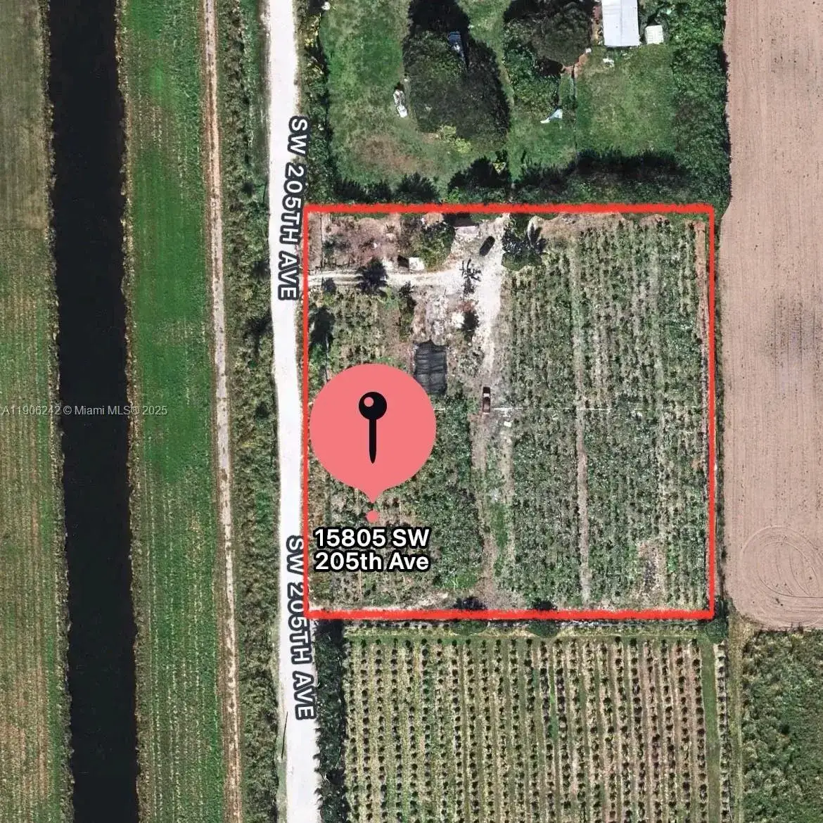 Commercial Land for sale at 15805 SW 205 Avenue, Miami FL 33187