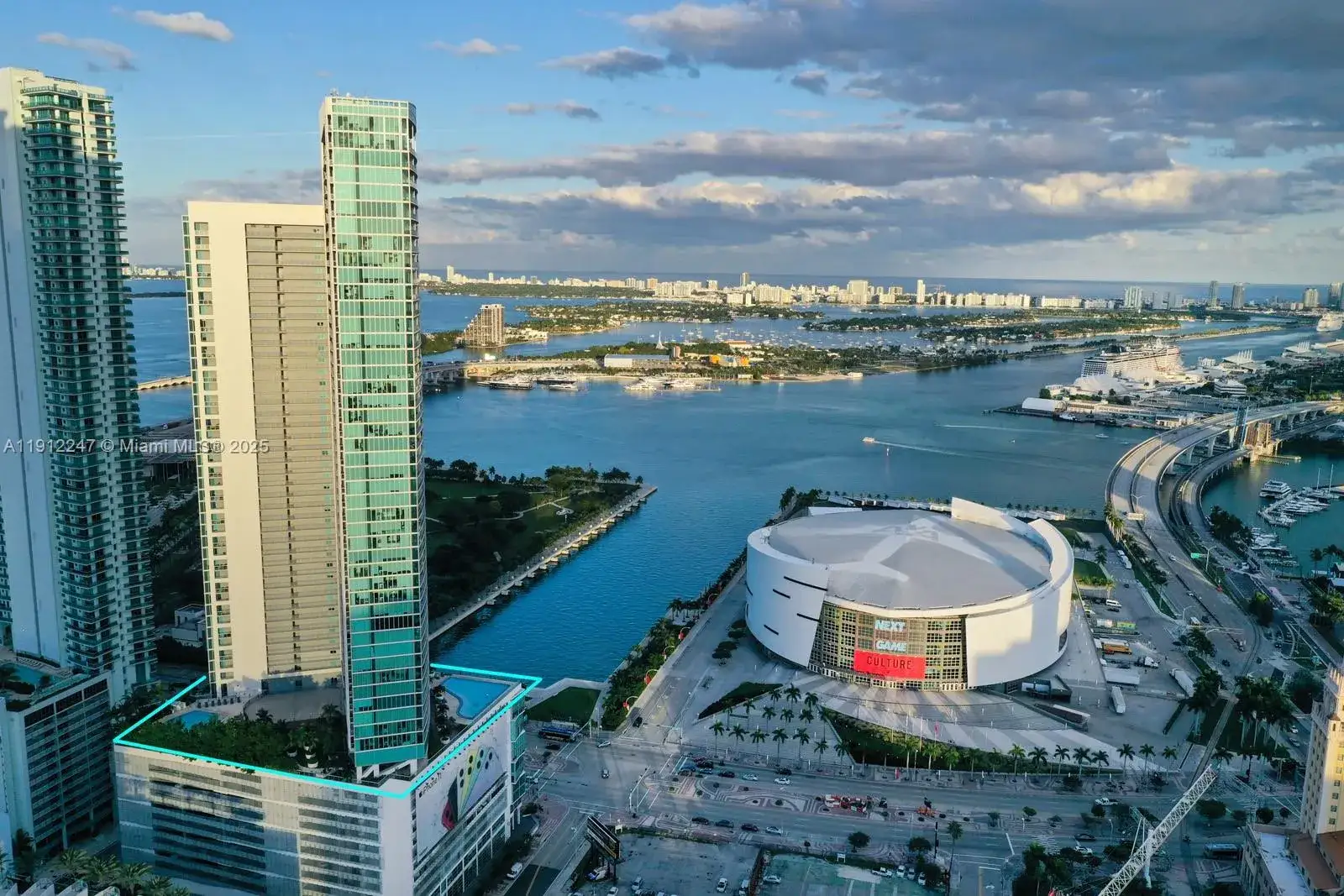 1 bedroom 1 bath Residential for sale at 888 Biscayne Blvd # 4007, Miami FL 33132