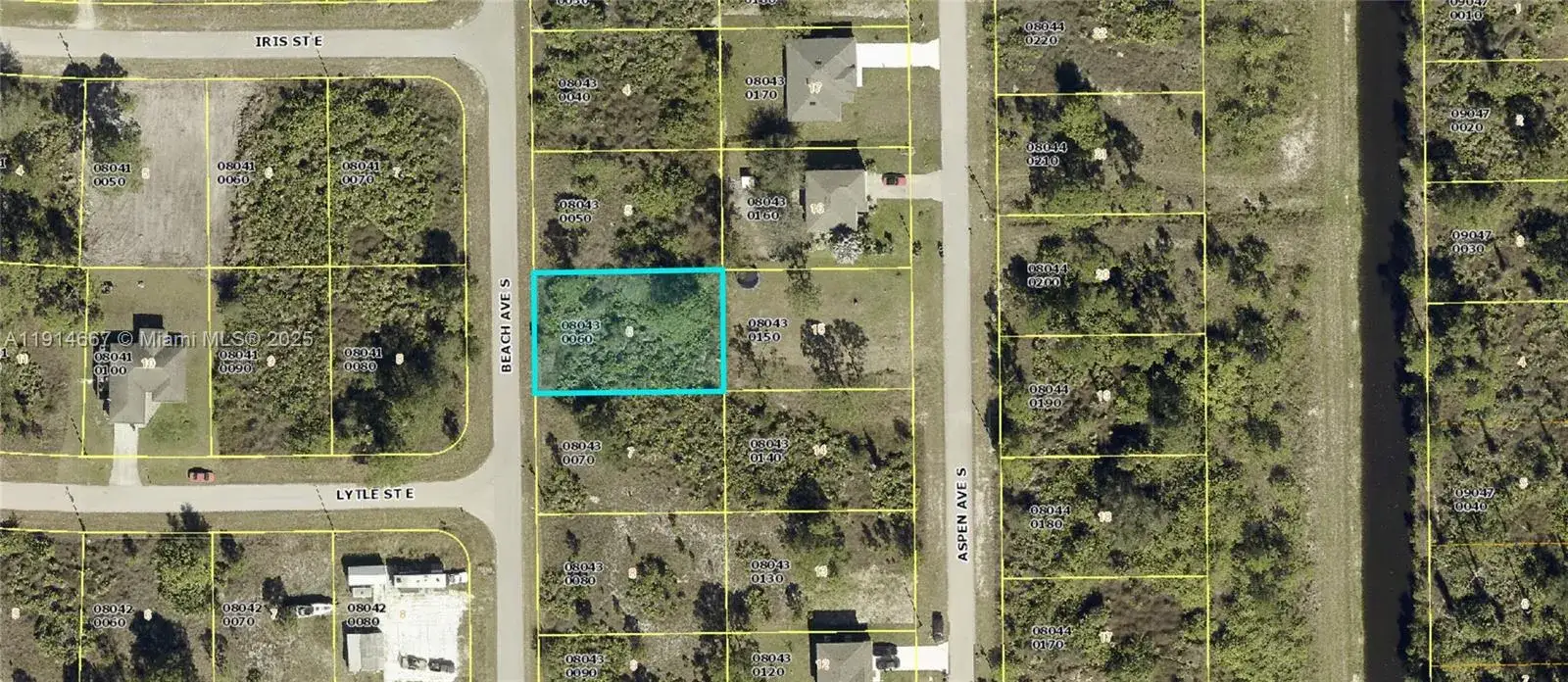 Land/Boat Docks for sale at 551 Beach Avenue, Lehigh Acres FL 33974