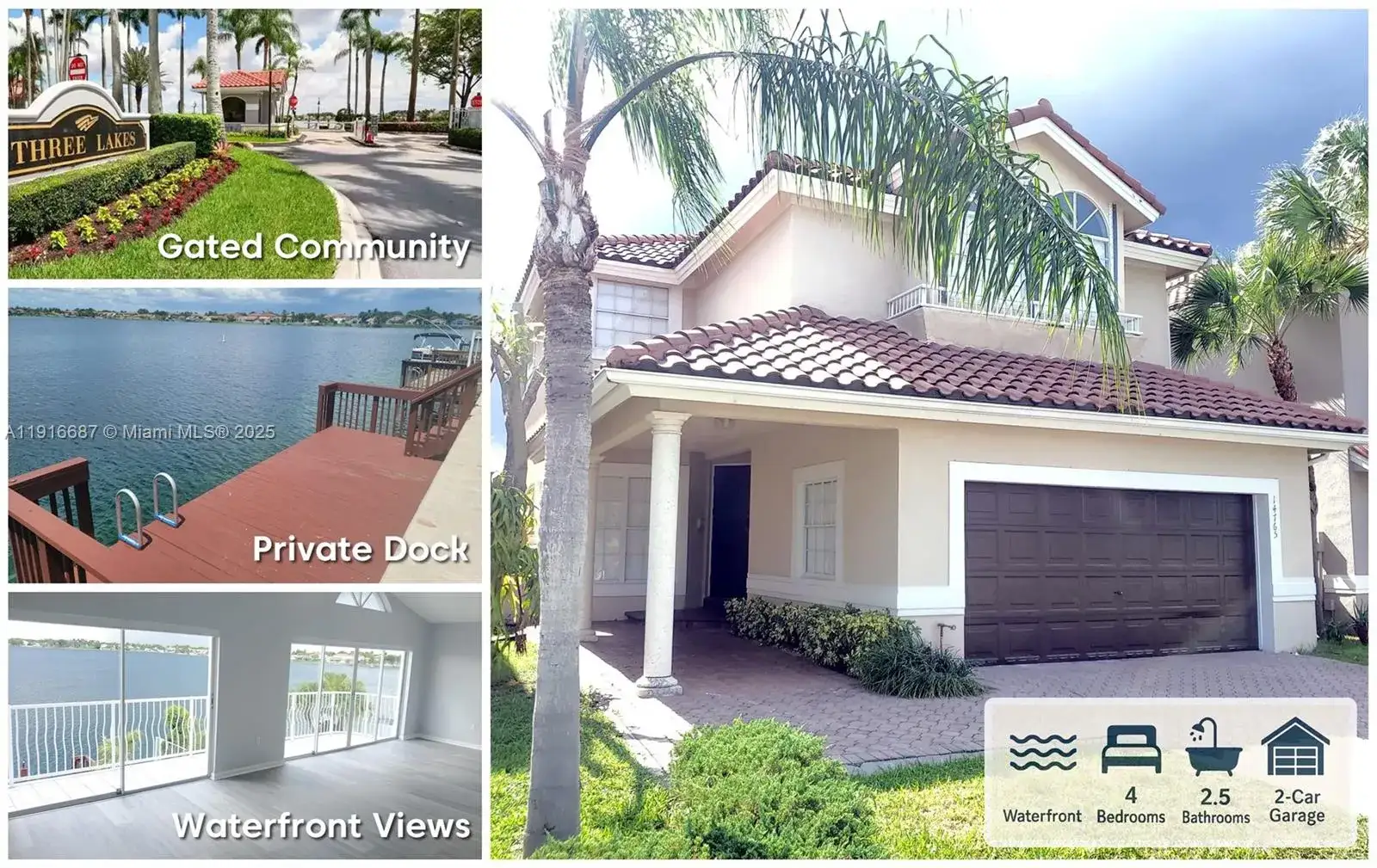 4 bedroom 2 bath Residential Lease for rent at 14765 SW 132nd Pl, Miami FL 33186