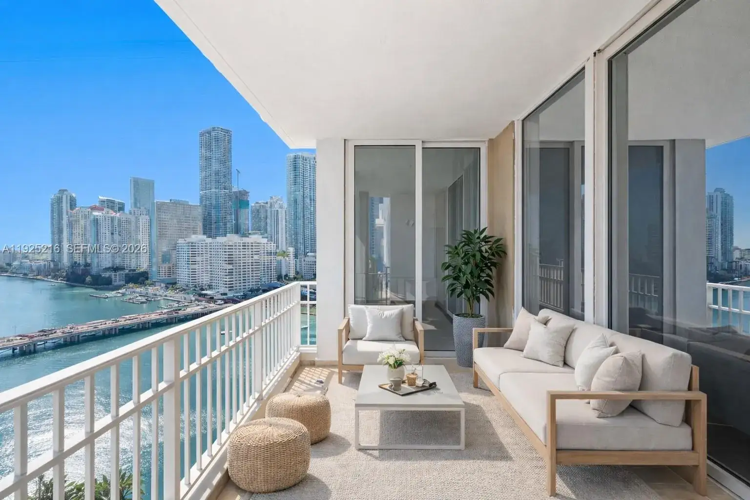 2 bedroom 2 bath Residential Lease for rent at 701 Brickell Key Blvd # 1911, Miami FL 33131
