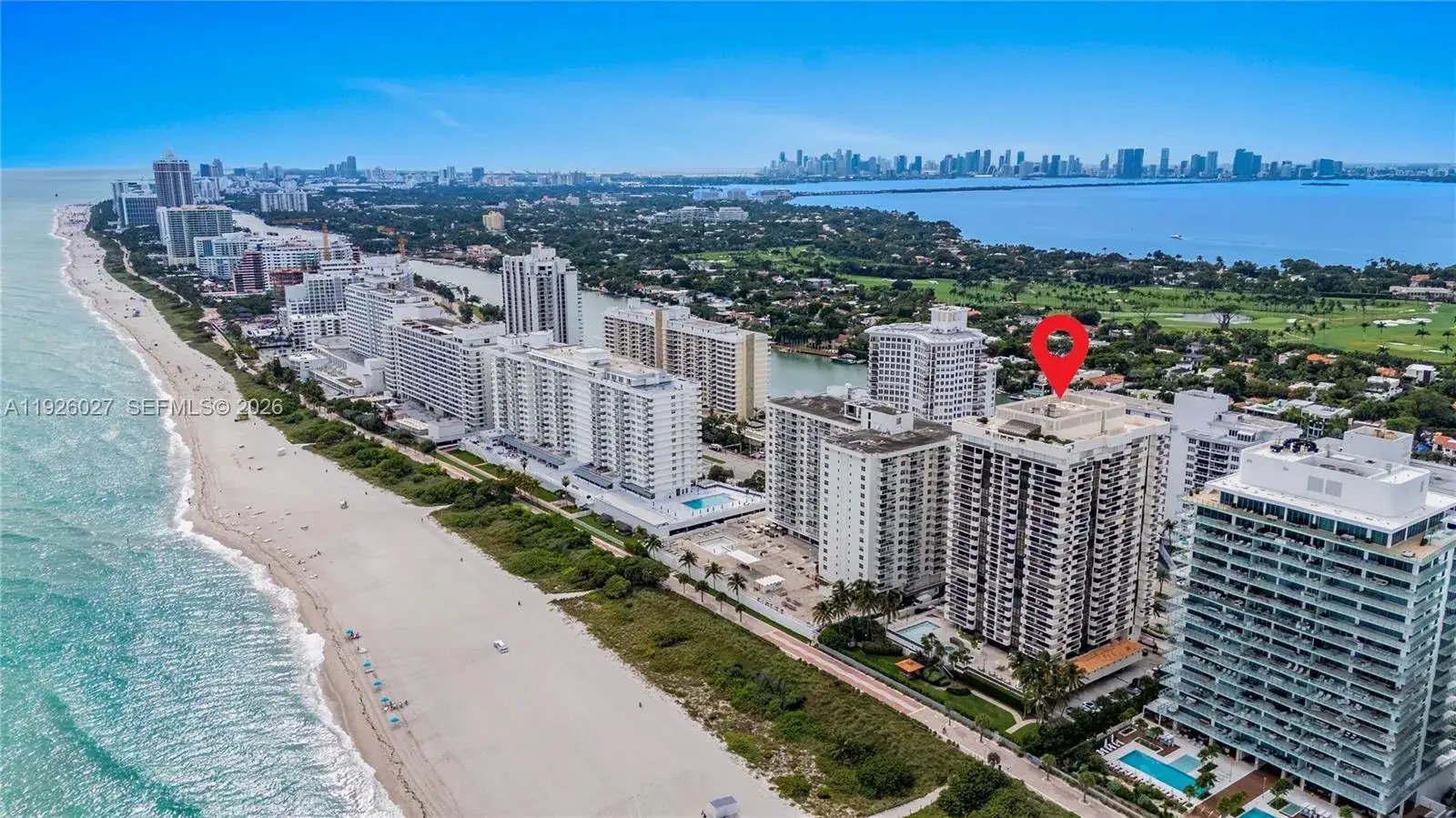 2 bedroom 2 bath Residential for sale at 5757 Collins Ave # 707, Miami Beach FL 33140