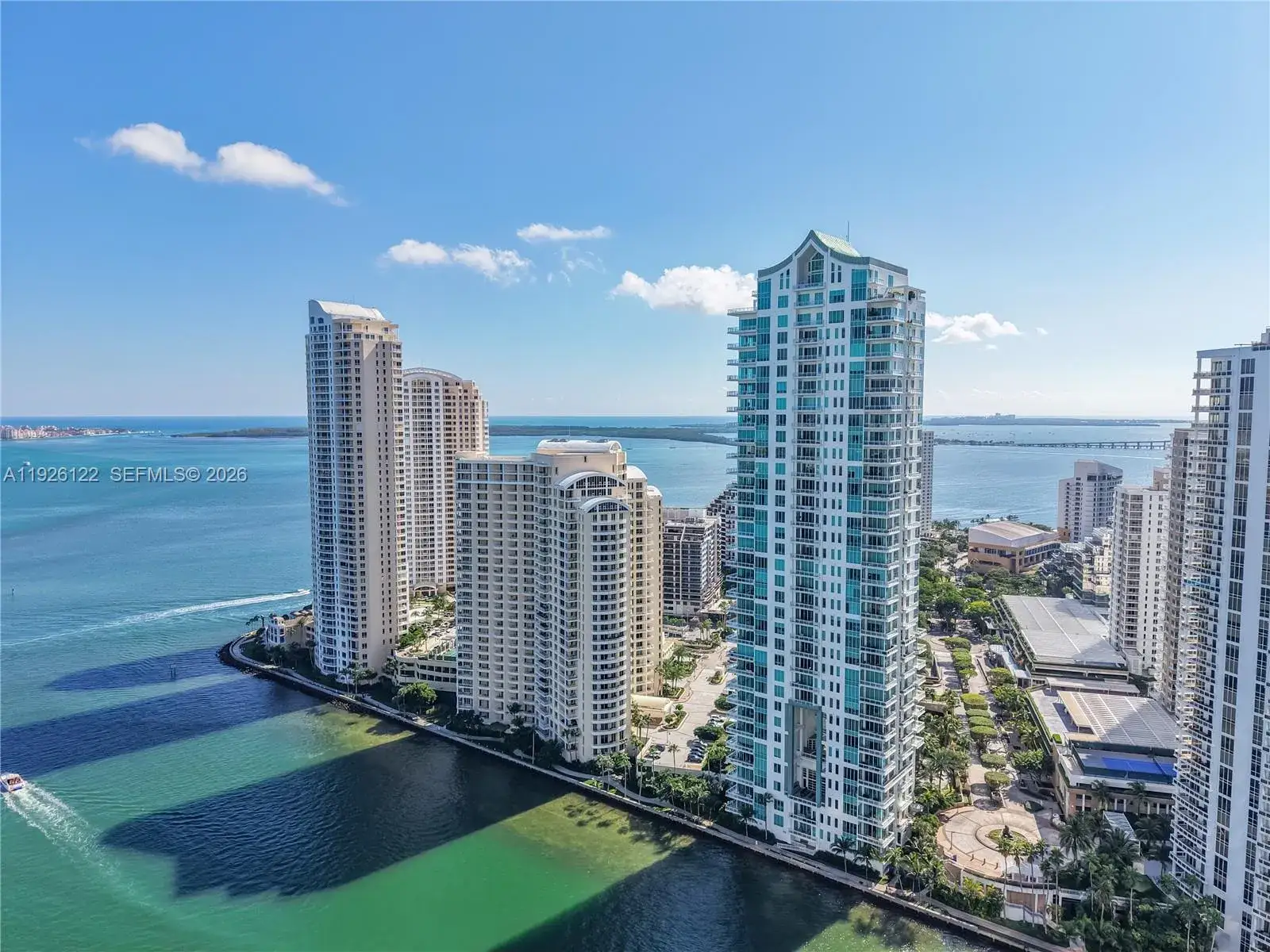 2 bedroom 2 bath Residential for sale at 900 Brickell Key Blvd # 803, Miami FL 33131