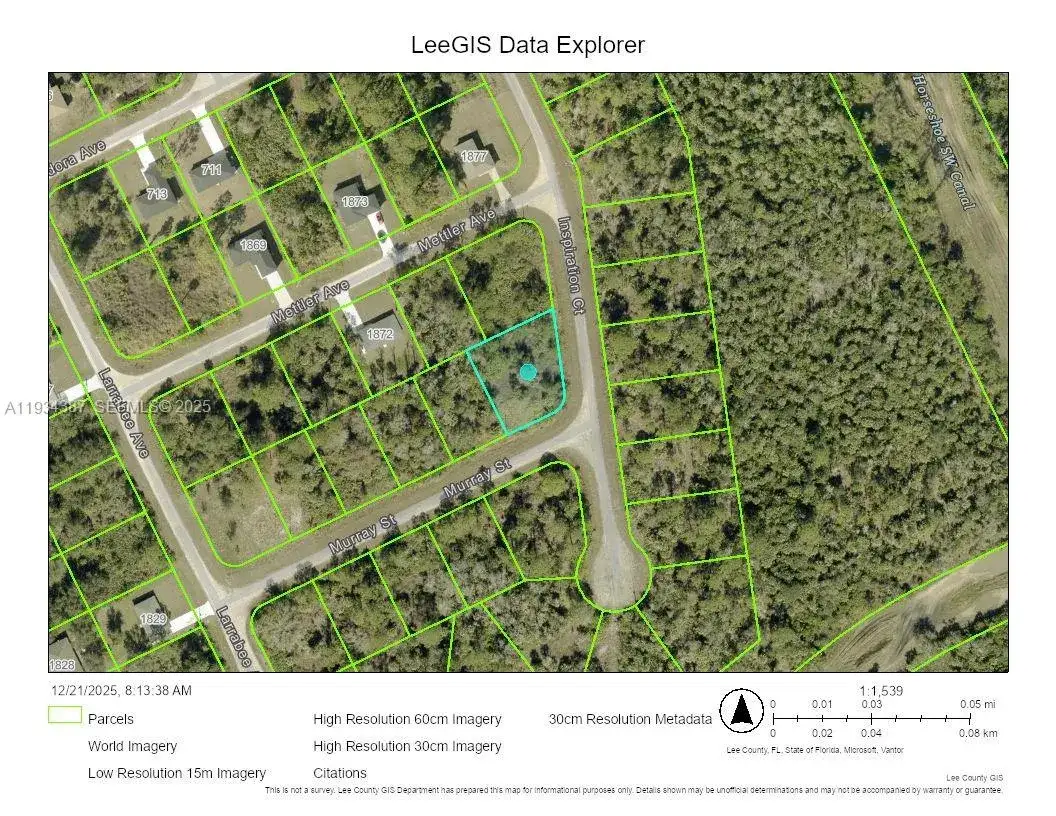 Land/Boat Docks for sale at 1875 MURRAY, Lehigh Acres FL 33972