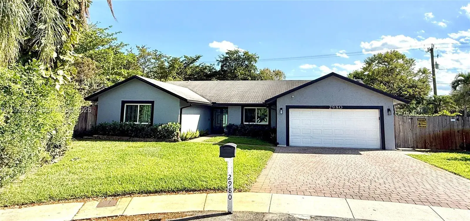 4 bedroom 2 bath Residential for sale at 2980 SW 82nd Way, Davie FL 33328