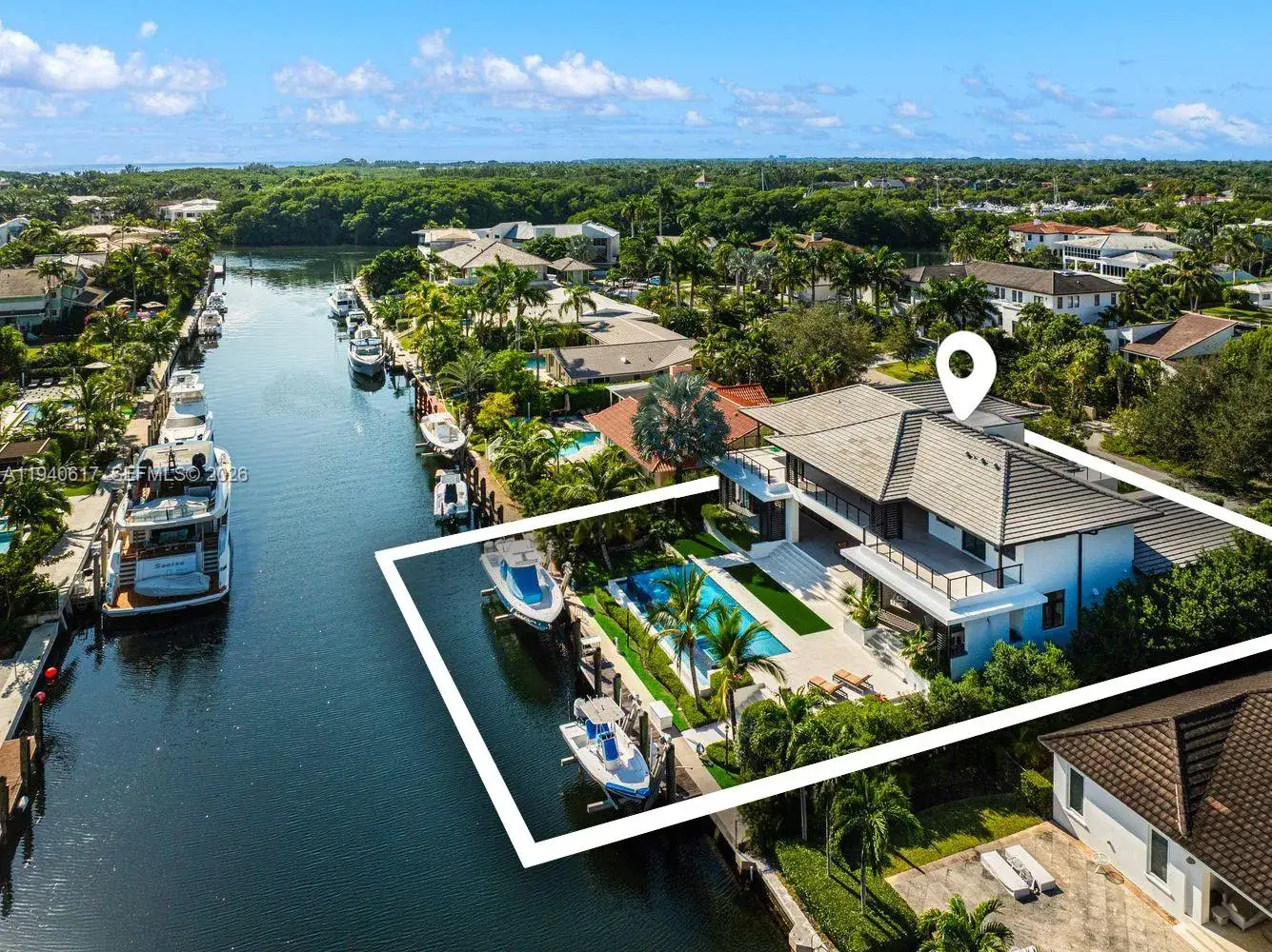 6 bedroom 7 bath Residential for sale at 6853 Sunrise Ct, Coral Gables FL 33133