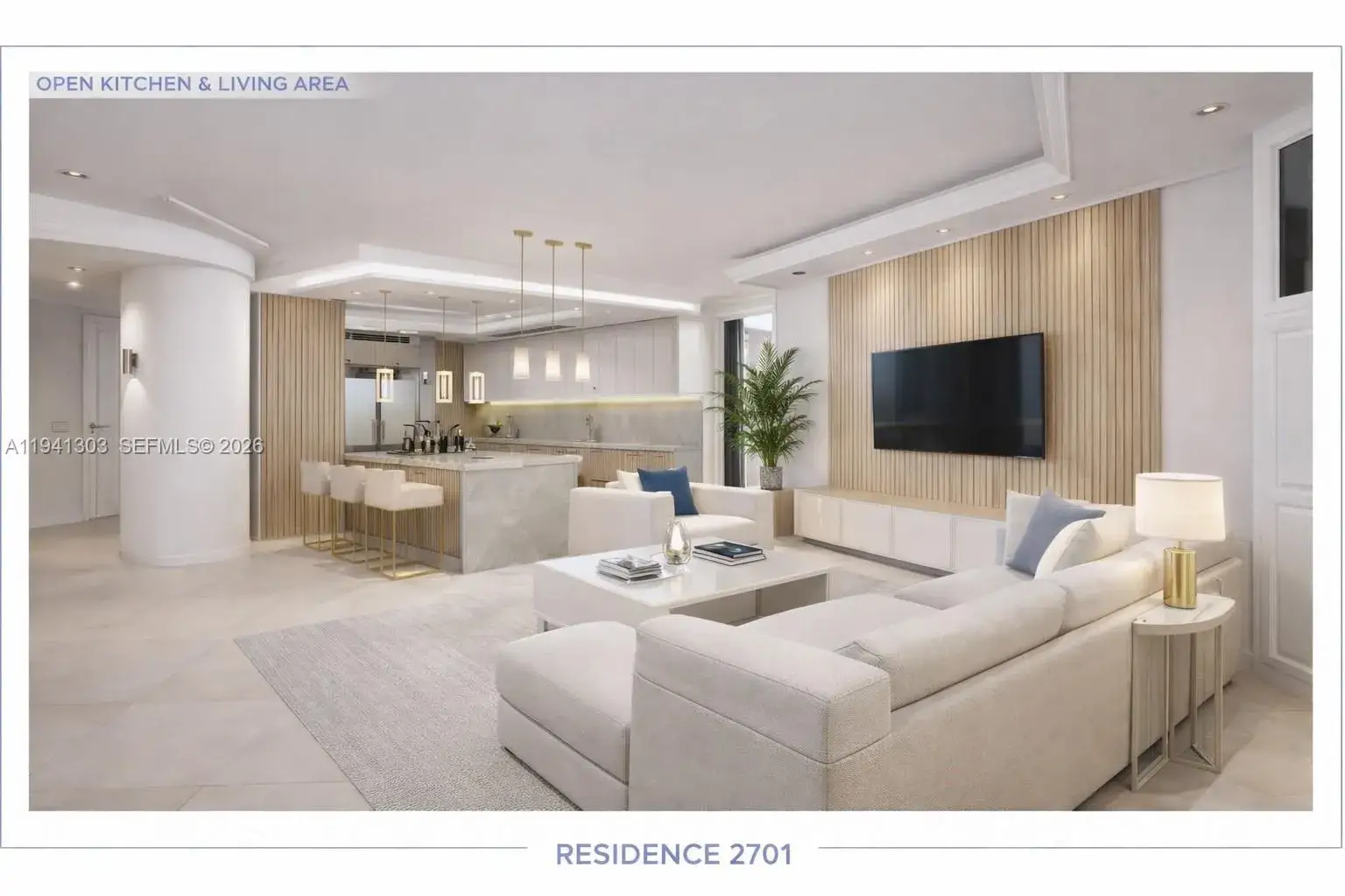 3 bedroom 4 bath Residential for sale at 4000 ISLAND BL # 2701, Aventura FL 33160