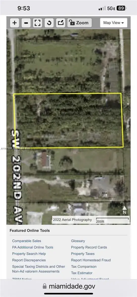 Commercial Land for sale at 12505 SW 202 ave, Miami FL 33196