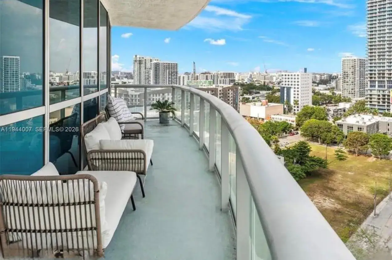2 bedroom 2 bath Residential Lease for rent at 480 NE 30th St # 1607, Miami FL 33137