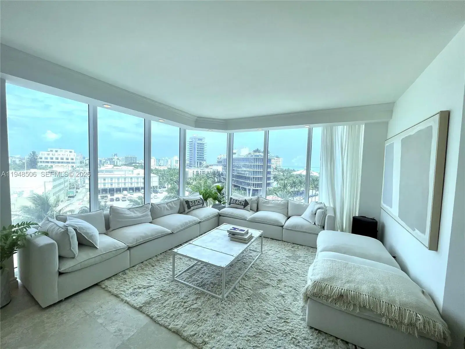 3 bedroom 2 bath Residential Lease for rent at 300 S Pointe Dr # 705, Miami Beach FL 33139