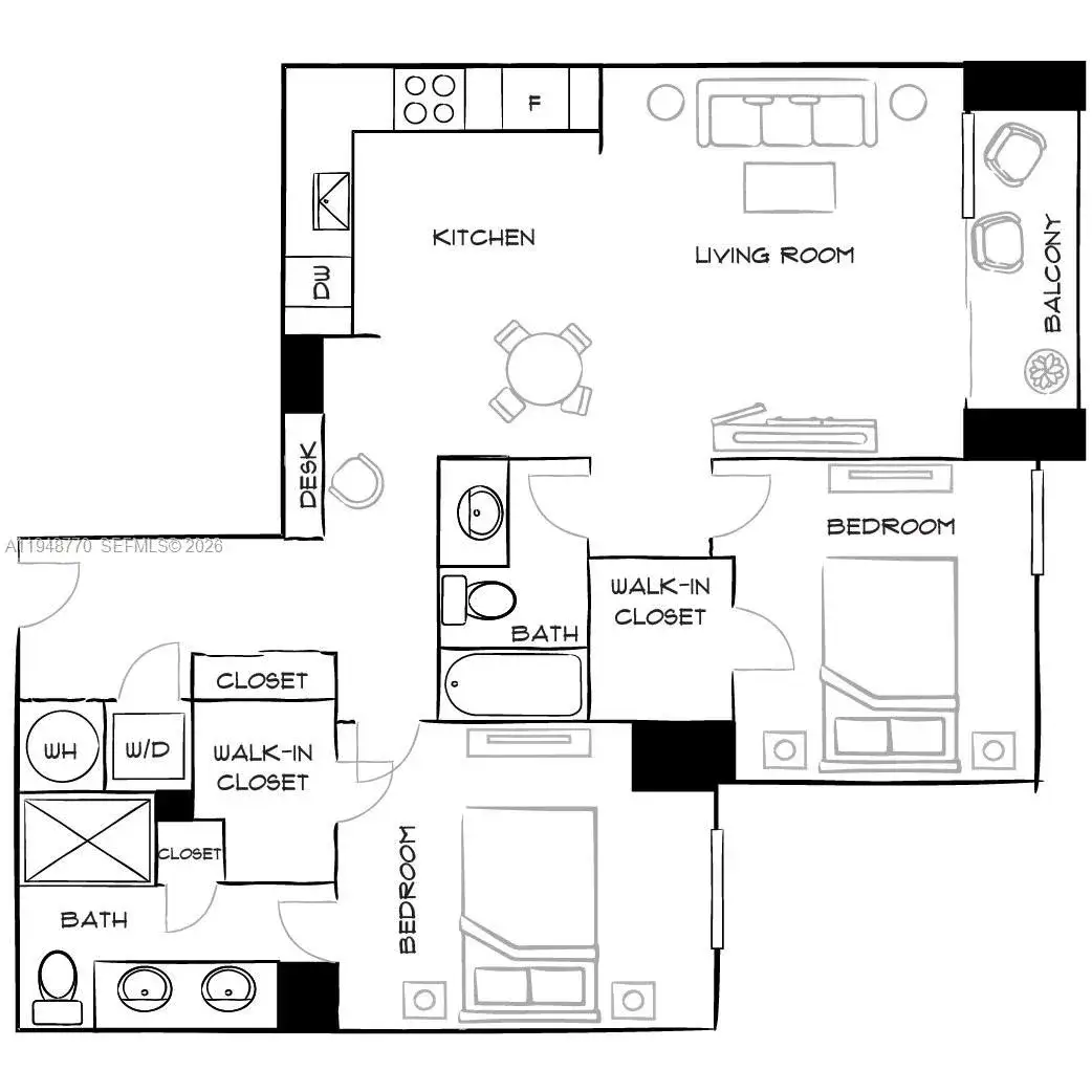 1 bedroom 1 bath Residential Lease for rent at 555 NE 8th St, Fort Lauderdale FL 33304