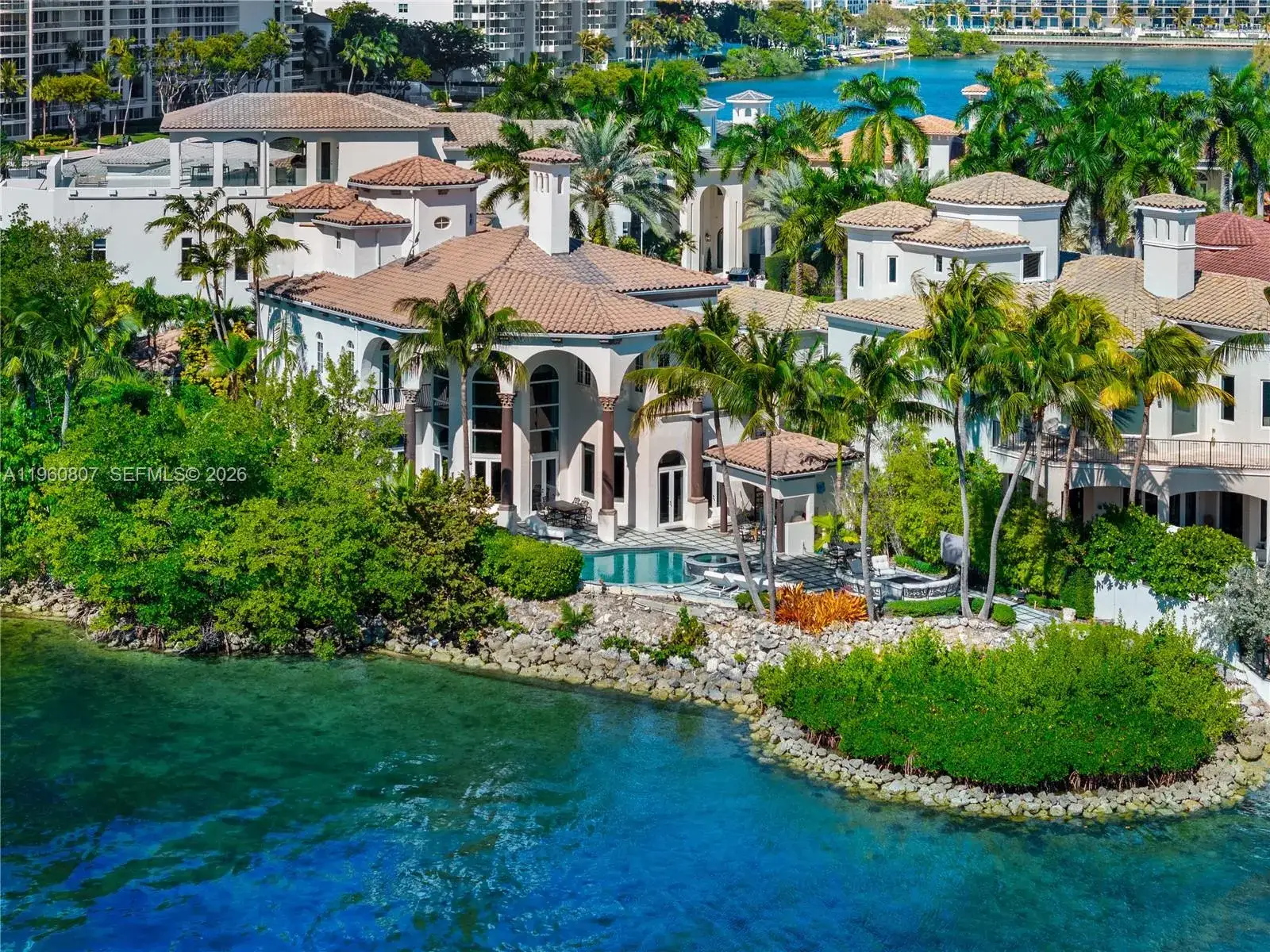 5 bedroom 6 bath Residential for sale at 3914 Island Estates Dr, Aventura FL 33160