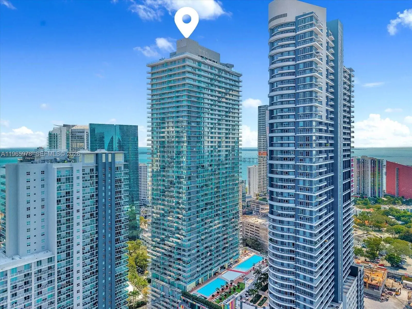 1 bedroom 1 bath Residential for sale at 1300 S Miami Ave # 4807, Miami FL 33130