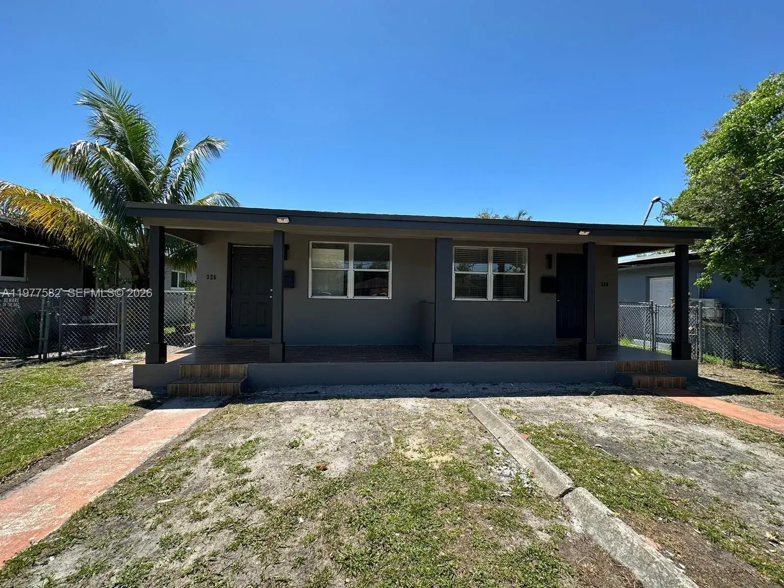 2 bedroom 1 bath Residential Lease for rent at 326 NW 97th St # 326, Miami FL 33150