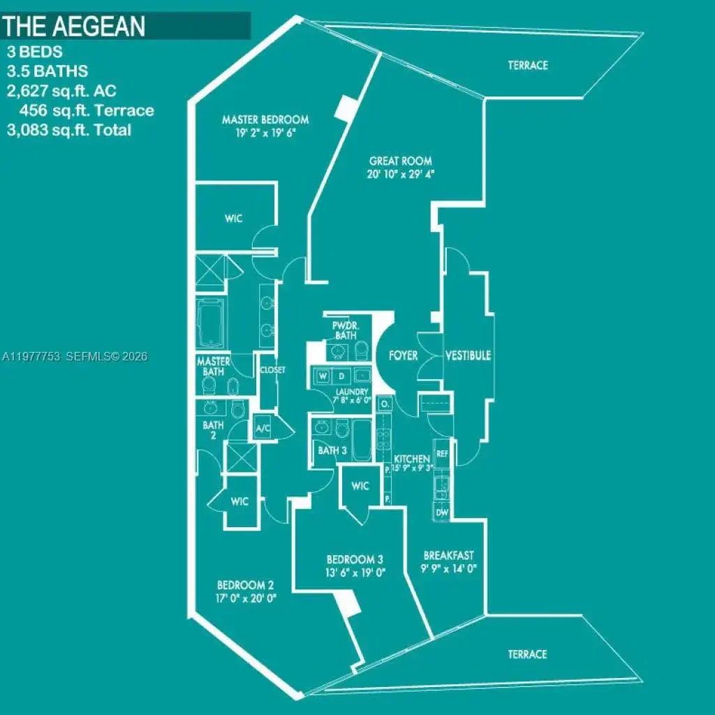 3 bedroom 3 bath Residential Lease for rent at 3101 S Ocean Dr # 2807, Hollywood FL 33019