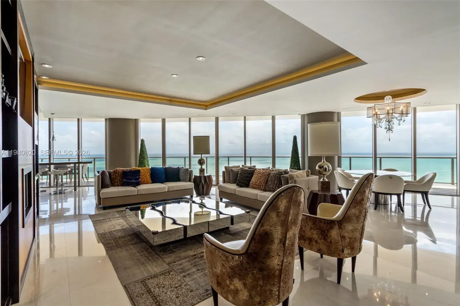 3 bedroom 3 bath Residential Lease for rent at 9703 Collins Ave # 2100, Bal Harbour FL 33154