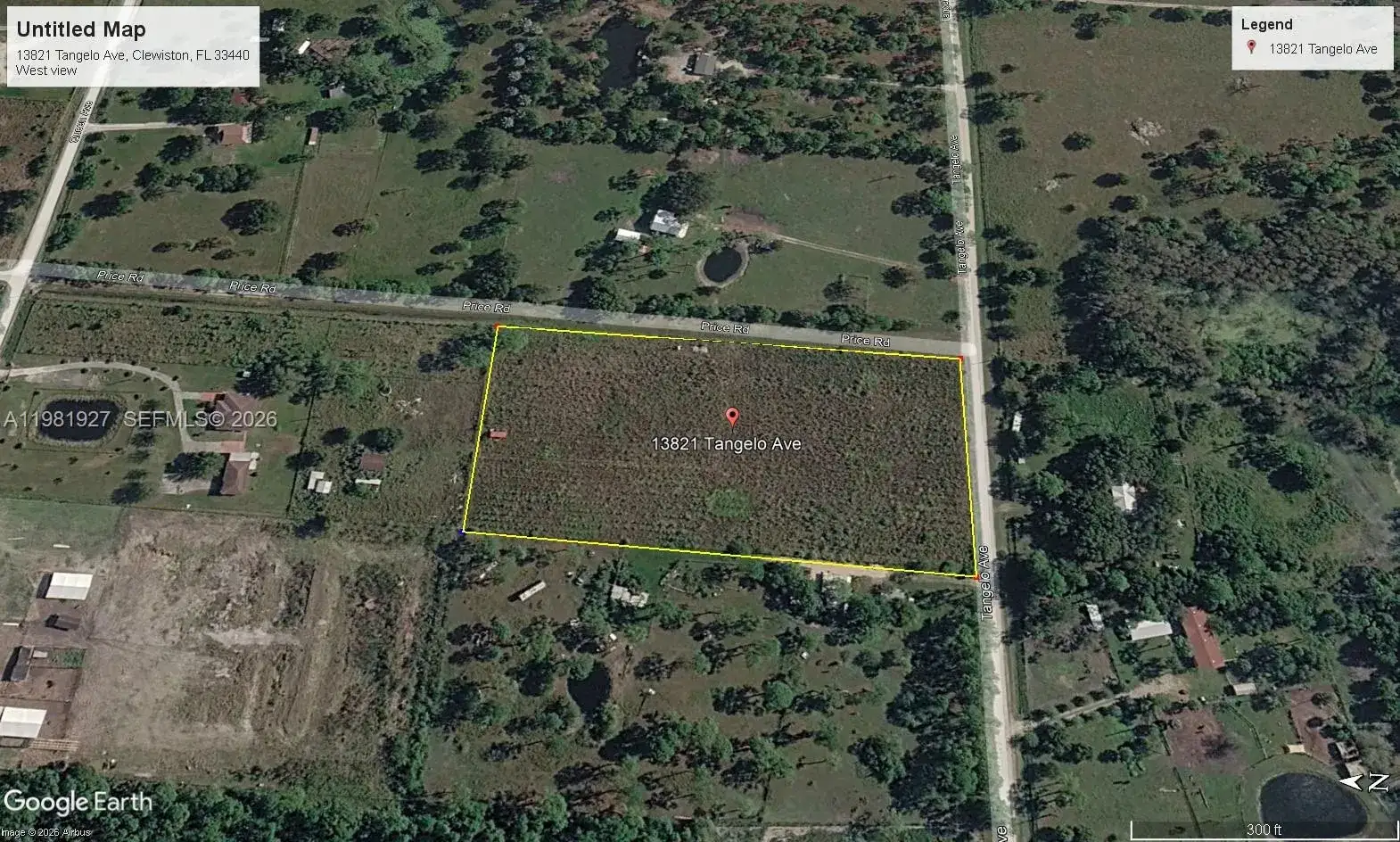 Land/Boat Docks for sale at 13821 Tangelo, Clewiston FL 33440