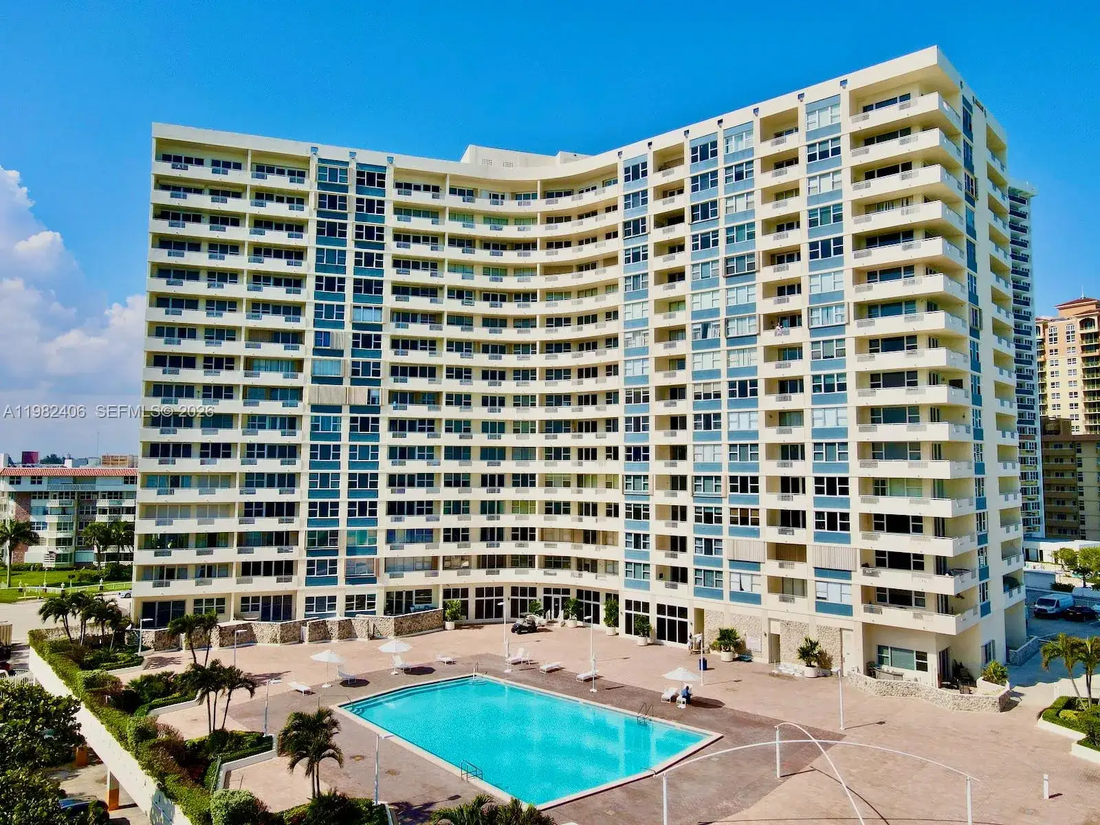3 bedroom 2 bath Residential Lease for rent at 3180 S Ocean Dr # 401, Hallandale Beach FL 33009